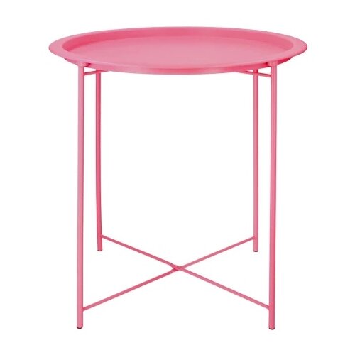 Kengur Metablo, stočić, metalni, roze, 47 x 47 x 51cm Slike