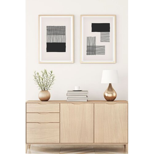 WALLXPERT Uramljena slika Huhu146, 35x50 cm , 2 dijela Cene