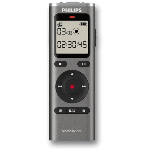 Philips Diktafon DVT1170 Mono/8GB/LCD/2x AAA/siva Slike