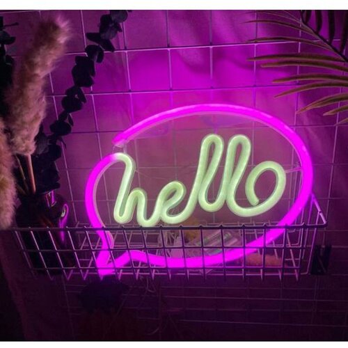 Neon LED svjetiljka "Hello" FM-NL41 Cijene