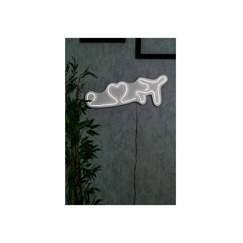 WALLXPERT dekorativna plastična led rasveta love trip plane white Slike