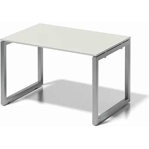BISLEY Pisalna miza CITO, O-ogrodje, VxŠxG 740 x 1200 x 800 mm, srebrno ogrodje, sivo bela plošča