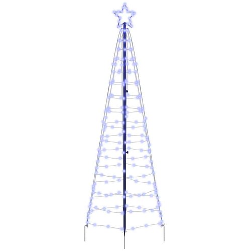 vidaXL LED božićno drvce s 390 LED svjetlima Plava 250 cm Željezo Cene