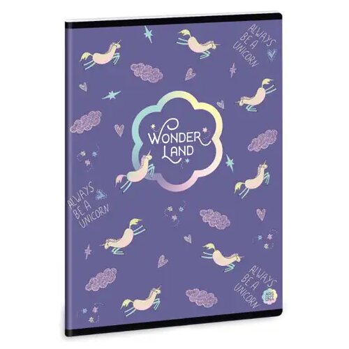Ars Una Wonderland Unicorn 40-listni karo zvezek A/5 Cene