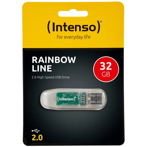  (Intenso) USB Flash drive 32GB Hi-Speed USB 2.0,Rainbow Line,TRANSP. - USB2.0-32GB/Rainbow