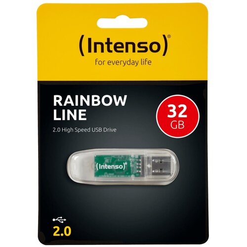  USB Flash drive 32GB Hi-Speed USB 2.0,Rainbow Line,TRANSP. - USB2.0-32GB/Rainbow Slike