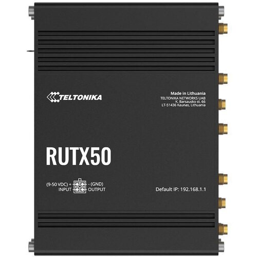 Teltonika RUTX50 wireless router Gigabit Ethernet Dual-band (2.4 GHz /5 GHz) 5G Black Cijene