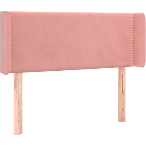 Maison Chic posteljno vzglavje - vzglavna omarica - nočna omarica z u&amp;scaron;esi roza 103x16x78/88 cm žamet, (21710520) Slike