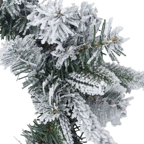  Božićni vijenac Zelena i bijela &amp;Oslash; 30 cm PVC i PE - Bijela 30 cm bez LED svjetala Slike