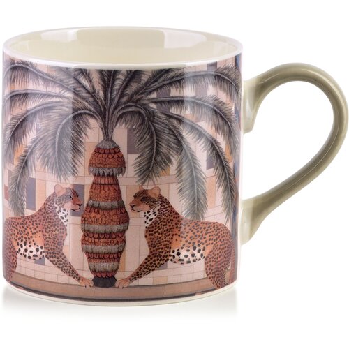 Mondex Skodelica porcelan Isaac Palma Pantery 9x13x9 večbarvna 1pc, (5000300845) Slike
