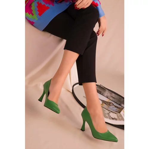 Soho Emerald Green Women's Classic Heeled Shoes 16002