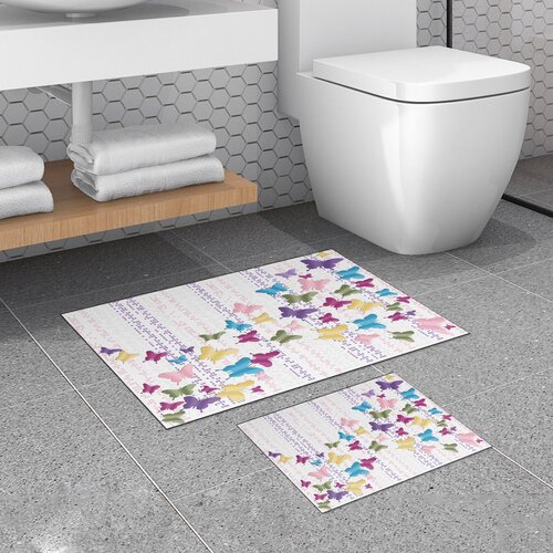 Hanah home set 2 prostirke za kupatilo Šareni Cene