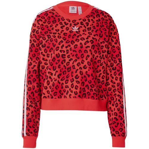 Adidas Sweater majica crvena / crna / bijela