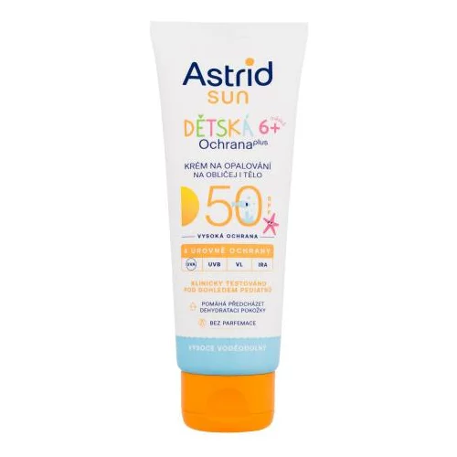 Astrid Sun Kids Face And Body Cream vodoodporna zaščita pred soncem za obraz 75 ml za otroke