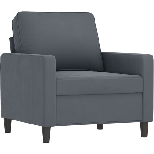 vidaXL Fotelj temno siv 60 cm žamet, (20910255) Cene