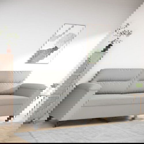 The Living Store Dvosed svetlo siv 140 cm tkanina iz mikrovlaken - Dvosed, (21661505) Cene
