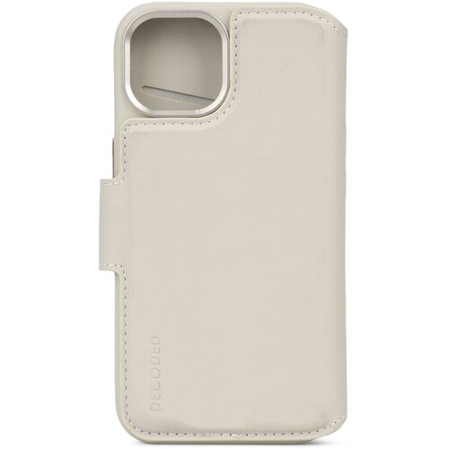 Decoded leather detachable wallet for iphone 15 plus clay Slike