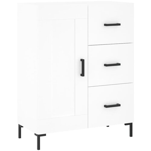 Maison Chic Komoda - Predalnik bela 69,5x34x90 cm inženirski les, (21716328) Slike