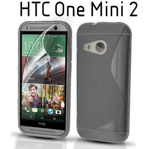  Gumijasti / gel Sline etui za HTC One Mini 2 - sivi