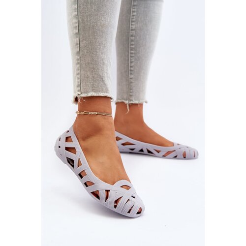 PS1 Women&amp;#039;s Rubber Ballerina Flats Grey Salam Slike