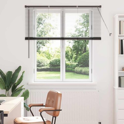 vidaXL Okenska roleta z zavesami Drugo Črna 130 x 130 cm Aluminij Cene