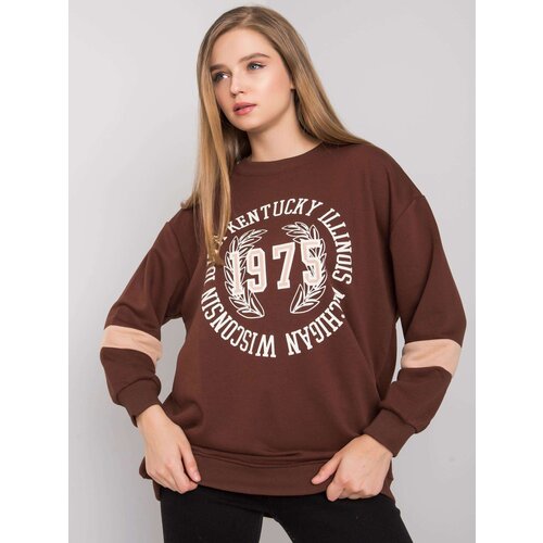 FANCY Sweatshirt-FA-BL-7231.33X-dark brown Cene