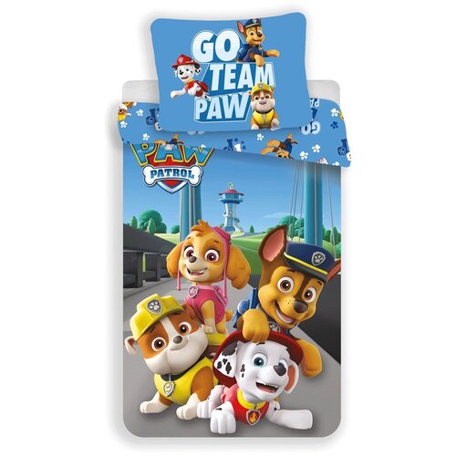 Jerry Fabrics Svijetloplava dječja pamučna posteljina Paw Patrol, 140 x 200 cm Cijene