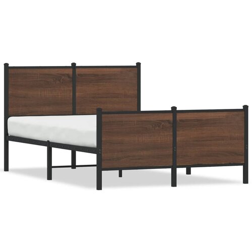  The Living Store Kovinski posteljni okvir z vzglavjem in vznožjem 120x190 cm - Posteljni Okvir, (21458072) Slike