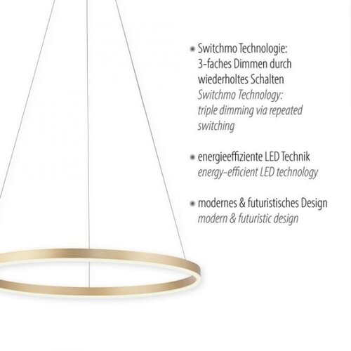 LEUCHTEN DIREKT 15394-60 - led prigu&amp;scaron;iva luster na sajli ritus LED/30W/230V Slike
