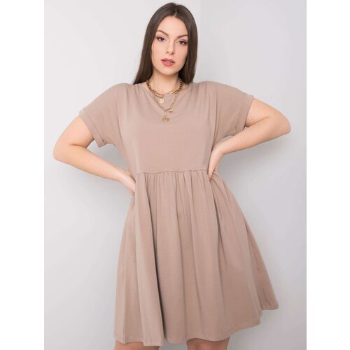BASIC Feel Good Dress-RV-SK-6292.09P-dark beige Cene