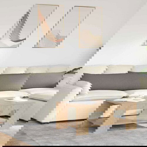 vidaXL jastučići za sofu 2 pcs sivo-smeđa 200 x 40 cm tkanina Cijene