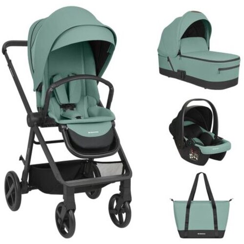 Kikka Boo Kolica Mia 3in1 set sa I-SIZE autosedi&amp;scaron;tem i tvrdom korpom Mint Slike