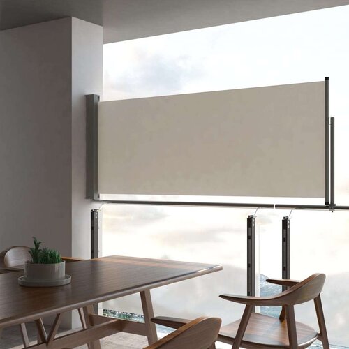 vidaXL uvlačiva bočna tenda za terasu 100 x 300 cm krem Cijene