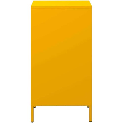 VidaXL Komoda gorčično rumena 35x39x73,5 cm hladno valjano jeklo Slike