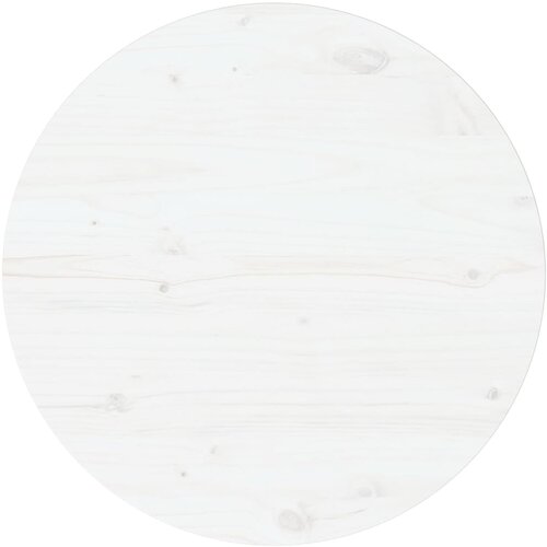 vidaXL Mizna plošča bela Ø60x2,5 cm trdna borovina Cene