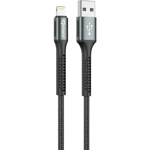 BZ Qcharx Prague USB to Lightning Cable 3A (1m) črn kabel iz mehke tkanine iz aluminijeve zlitine, (21580779) Cene
