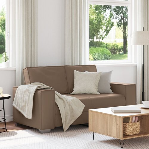 vidaXL Sofa Cappuccino Umjetna koža 160 x 78 x 84 cm Sjedne mnogo Cijene