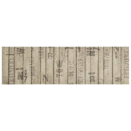  Kuhinjski tepih perivi s uzorkom ograde 45 x 150 cm bar&amp;scaron;unasti Slike