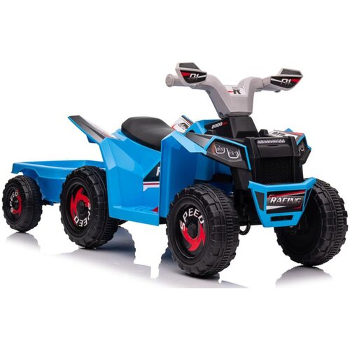  &amp;Scaron;tirikolesnik na baterije s prikolico XMX630T - moder Slike