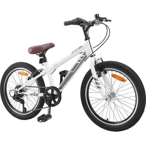  Planinski Bicikl 20 Inča 6-Speed za 5-8 godina Bijelo Slike