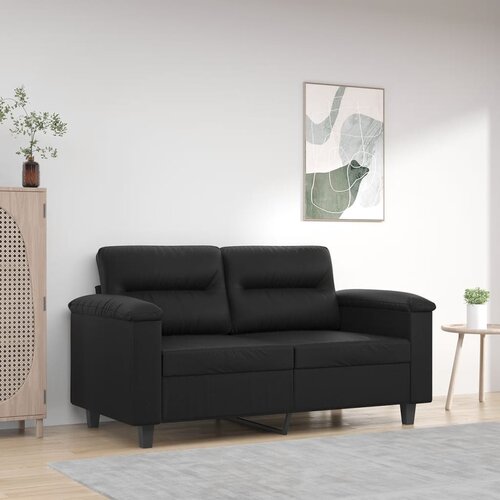 vidaXL Dvosed črn 120 cm umetno usnje Cene