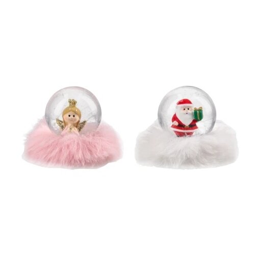  Festa snowy plush novogodi&amp;scaron;nja kugla 4.5cm miks ( 710004 ) Slike