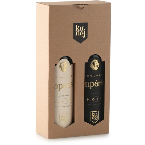 KUNEJ VINO & ČOKOLADA D.O.O. darilni paket dvojček - čokoladno vino chocolat imperial, 2 x 0.375 l Cene