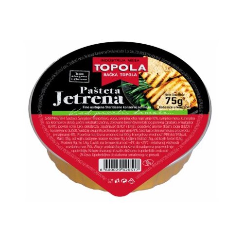 Topola PA&Scaron;TETA JETRENA 75G Cene