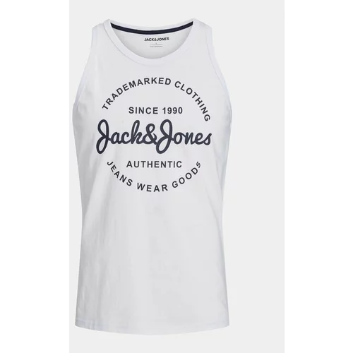 Jack & Jones Majica brez rokavov Jjforest 12248622 Bela Standard Fit