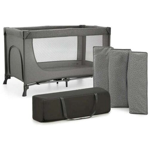 Kinderkraft prenosivi krevetac joy light gray Cene