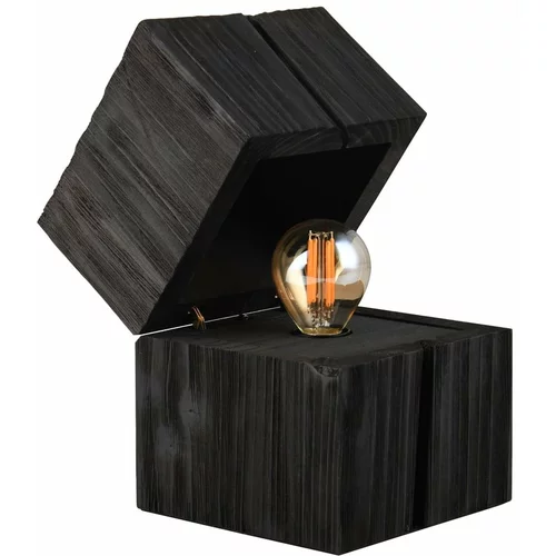 Tri O Črna namizna svetilka (višina 16 cm) Treasure –