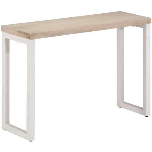  Konzolna mizica rjava 110x35x76 cm trden mangov les in železo, (21242671) Cene