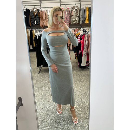 By o la la Grey pencil dress Slike