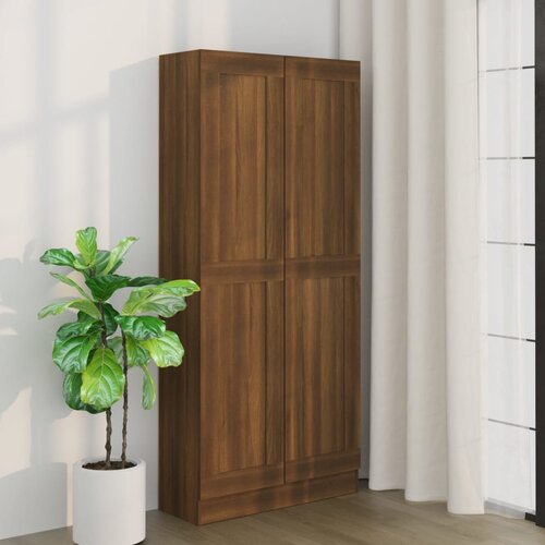 vidaXL knjižna omara rjavi hrast 82,5x30,5x185,5 cm konstruiran les Cene